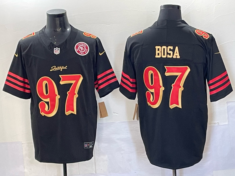 Men San Francisco 49ers #97 Bosa black Limited Nike NFL 2025 Jersey 06->san francisco 49ers->NFL Jersey
